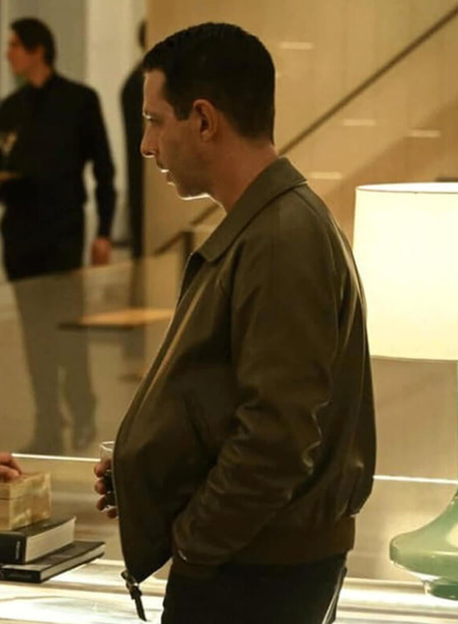 Jeremy Strong Succession S03 Kendall Roy Leather Jacket