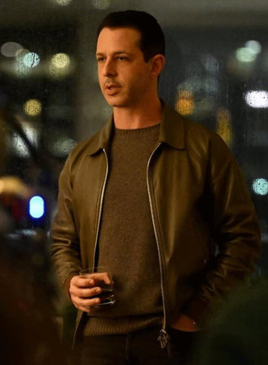Jeremy Strong Succession S03 Kendall Roy Leather Jacket