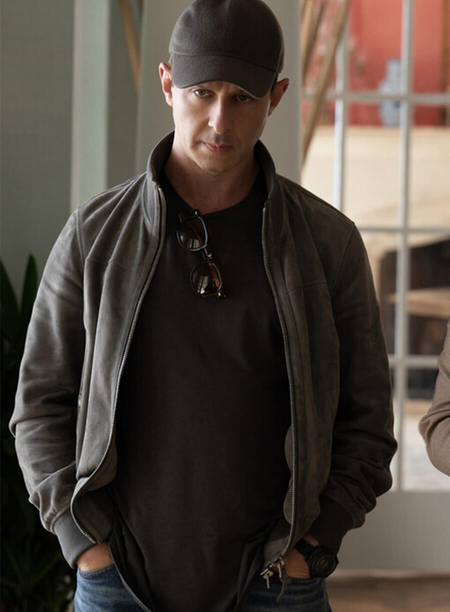 Jeremy Strong Succession S04 Kendall Roy Grey Suede Jacket