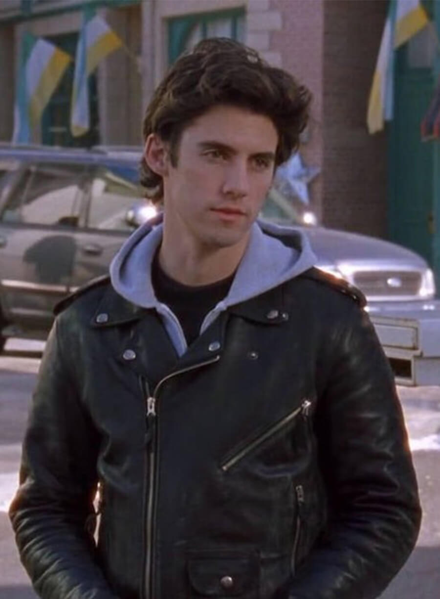 Jess Mariano Gilmore Girls Biker Leather Jacket