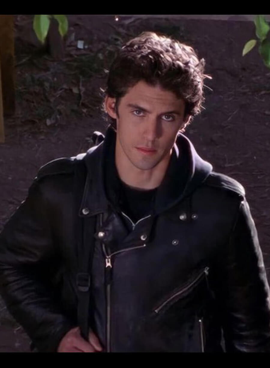 Jess Mariano Gilmore Girls Biker Leather Jacket