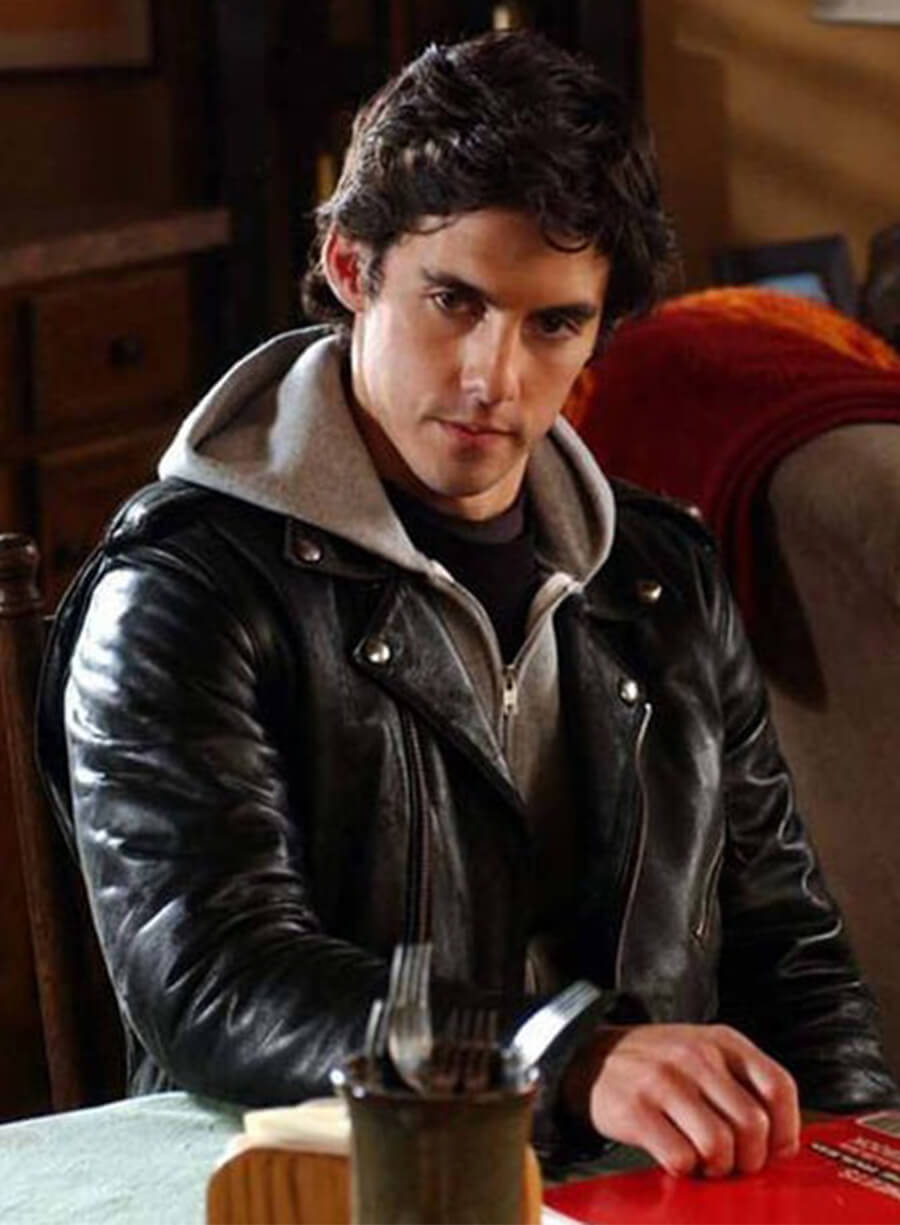 Jess Mariano Gilmore Girls Biker Leather Jacket