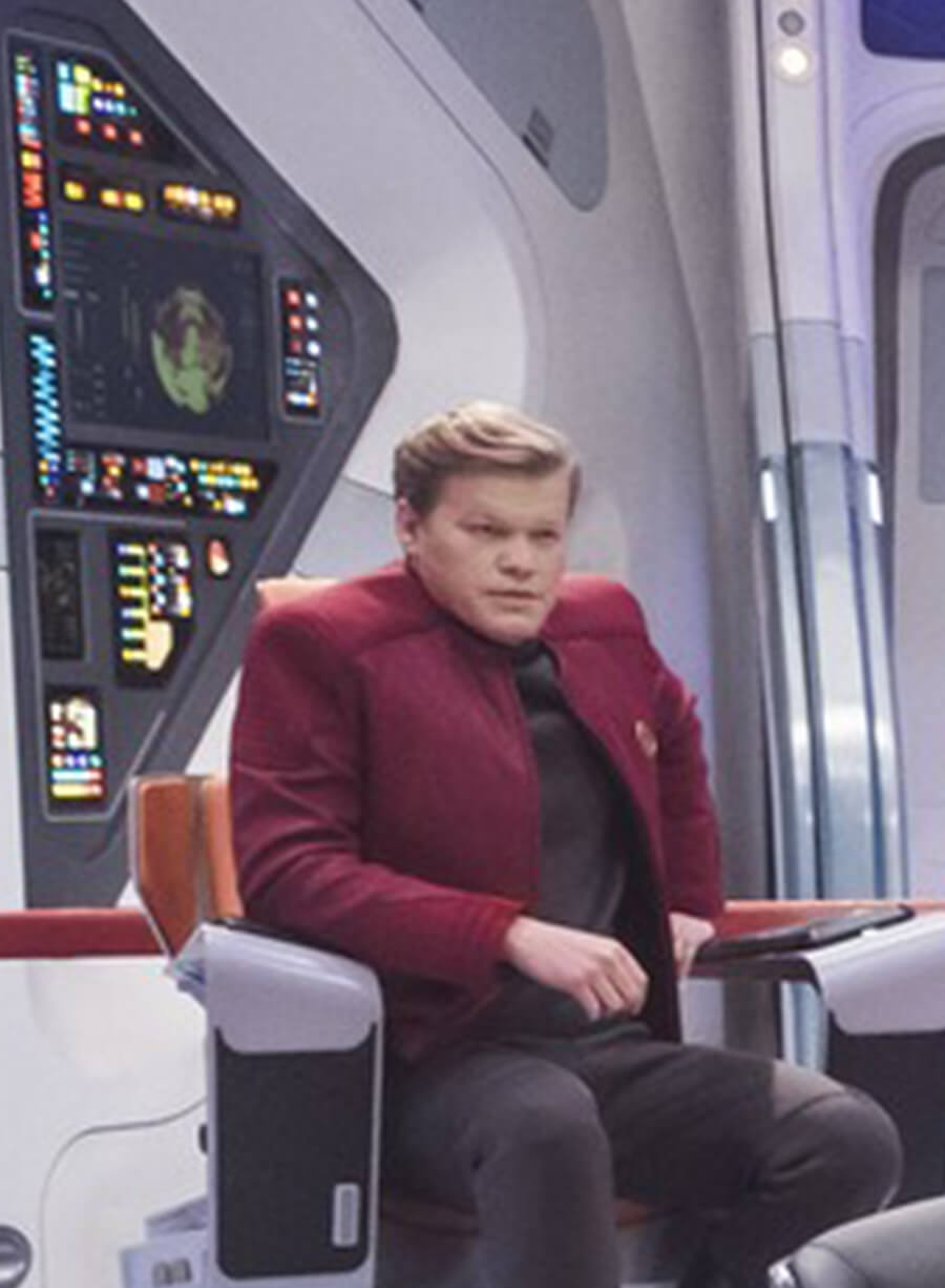 Jesse Plemons Black Mirror Robert Daly Red Jacket