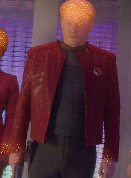 Jesse Plemons Black Mirror Robert Daly Red Jacket