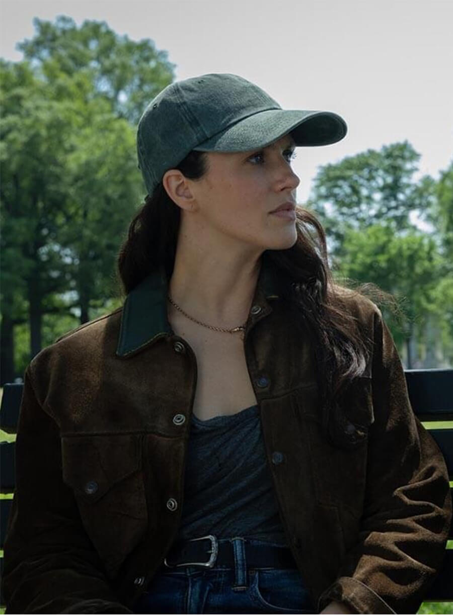 Jessica Brown Findlay Silo S03 Charlotte Keene Brown Jacket