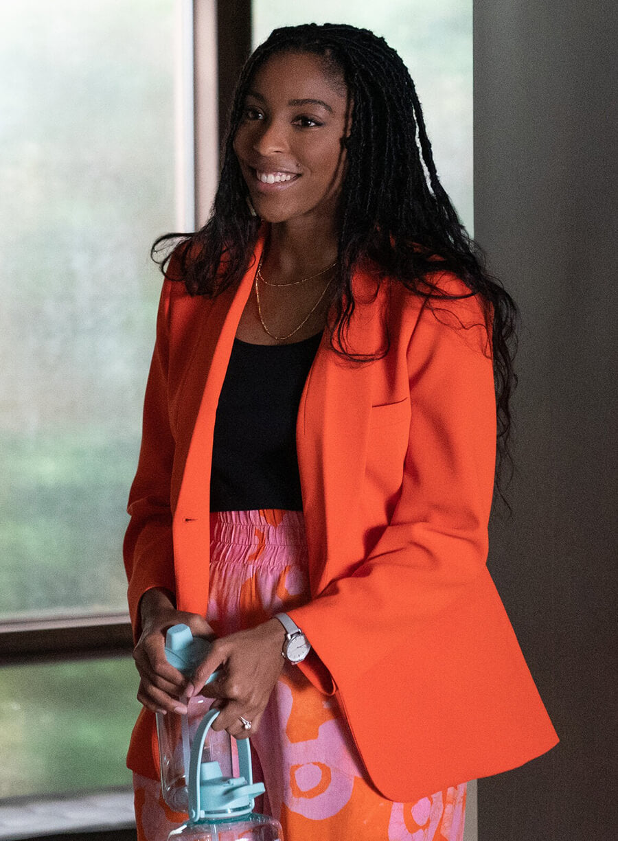 Jessica Williams Shrinking S01 Gaby Orange Blazer