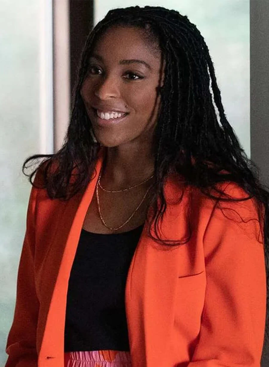 Jessica Williams Shrinking S01 Gaby Orange Blazer