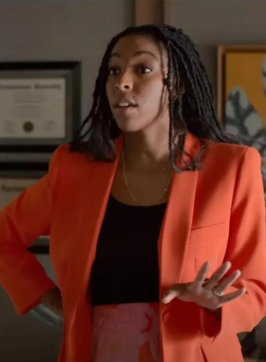 Jessica Williams Shrinking S01 Gaby Orange Blazer