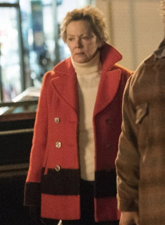 Jessie Buckley Fargo 2014 S02 Oraetta Mayflower Red Coat 