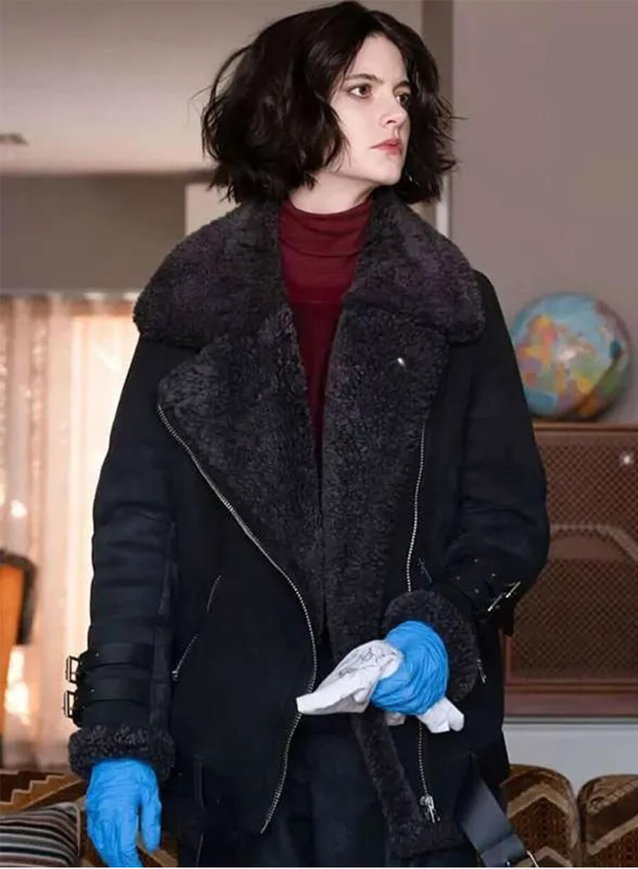 Jet Slootmaekers Law & Order Organized Crime Shearling Black Jacket