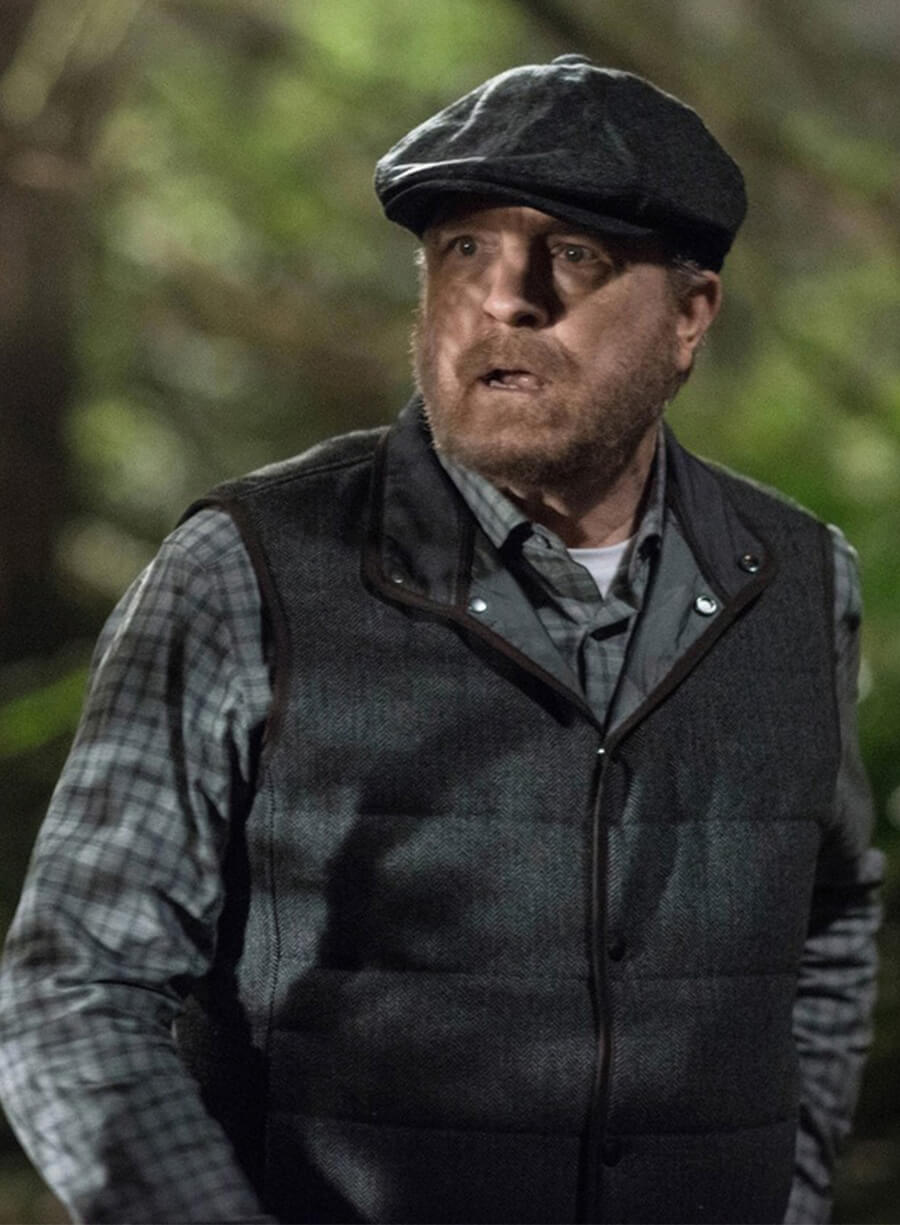 Jim Beaver Supernatural S14 Grey Vest