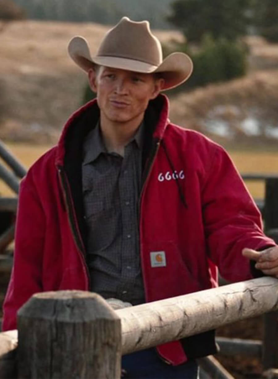 Jimmy Hurdstrom Yellowstone Red 6666 Hooded Jacket