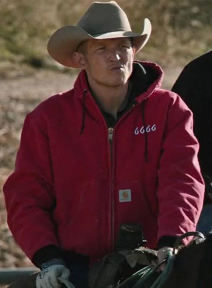 Jimmy Hurdstrom Yellowstone Red 6666 Hooded Jacket