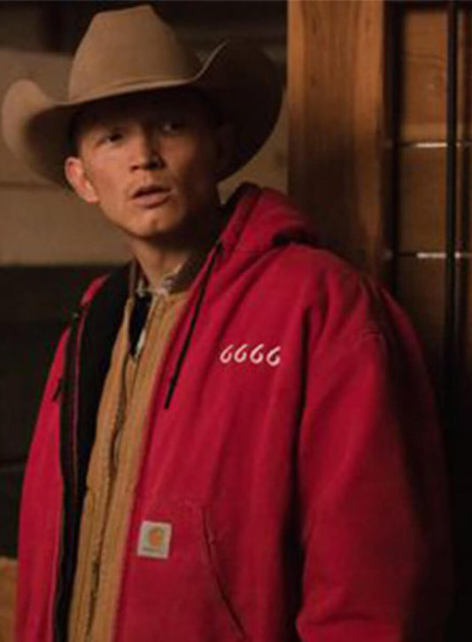 Jimmy Hurdstrom Yellowstone Red 6666 Hooded Jacket