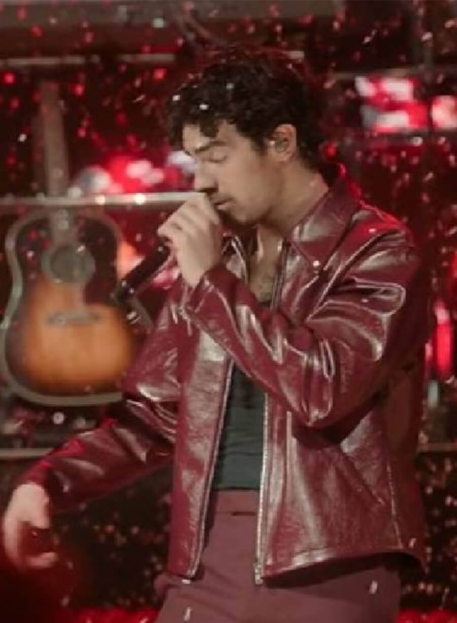 Joe Jonas A Very Jonas Christmas Leather Jacket