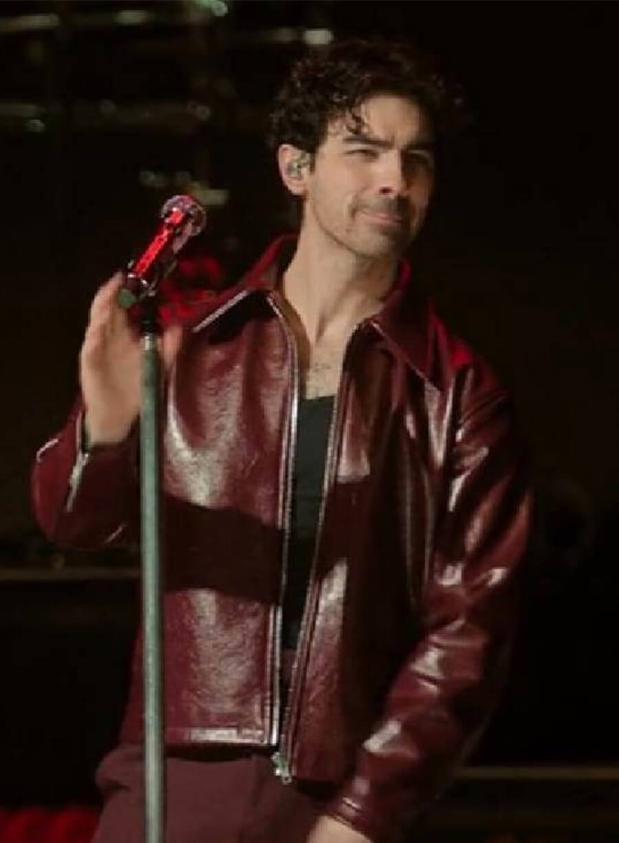 Joe Jonas A Very Jonas Christmas Leather Jacket