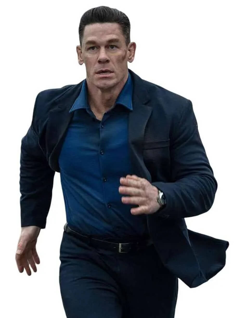 John Cena Matchbox the Movie 2026 Black Blazer Coat
