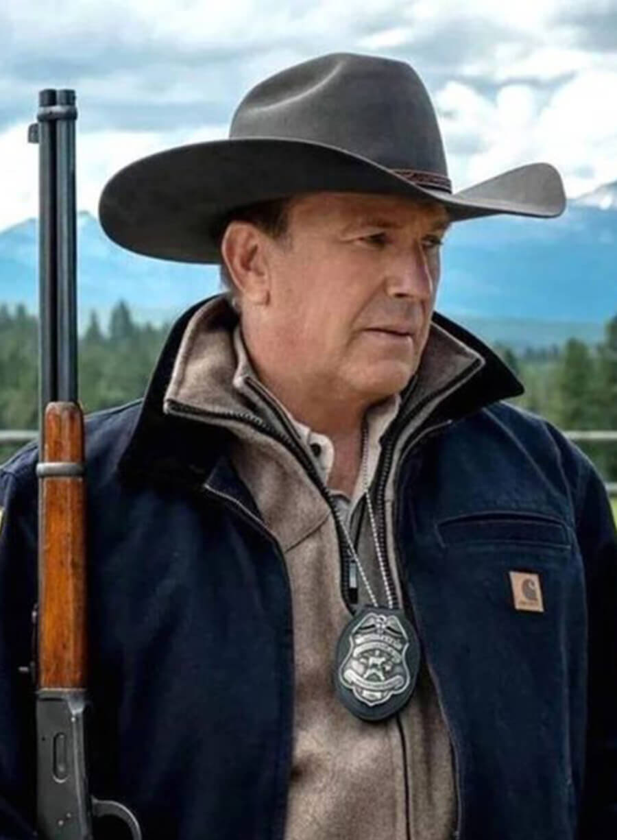 John Dutton Yellowstone Blue Cotton Jacket