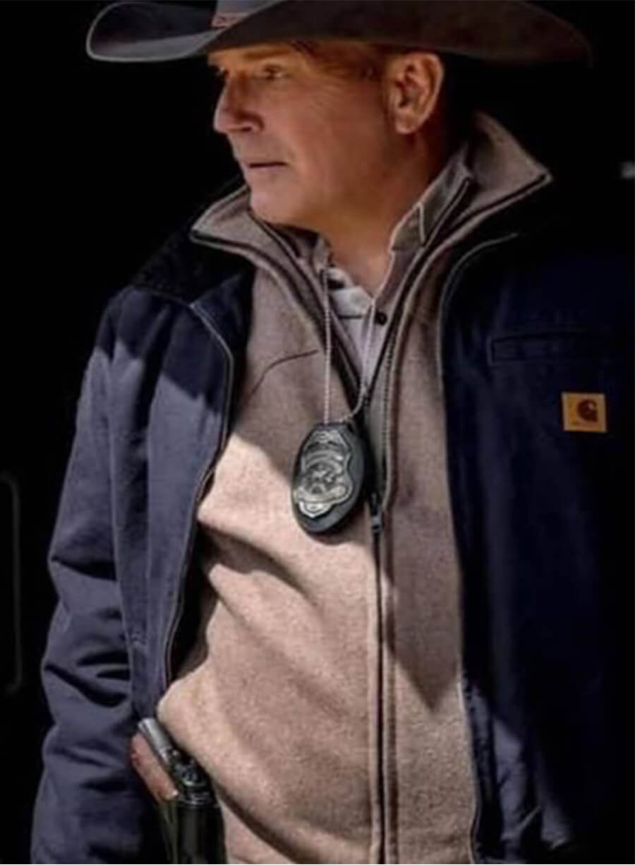 John Dutton Yellowstone Blue Cotton Jacket