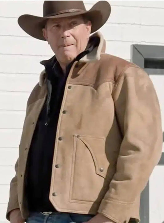 John Dutton Yellowstone Brown Suede Jacket