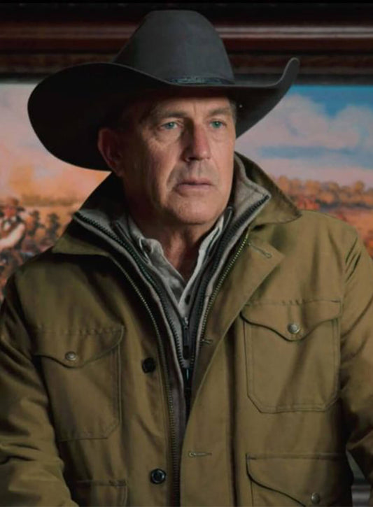 John Dutton Yellowstone Green Cotton Jacket