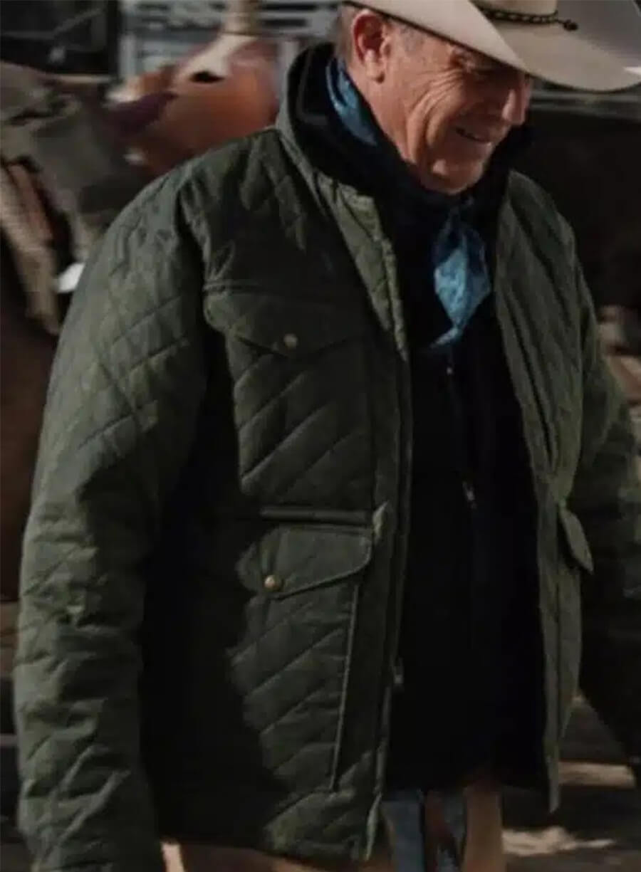 John Dutton Yellowstone Green Quilted Jacket