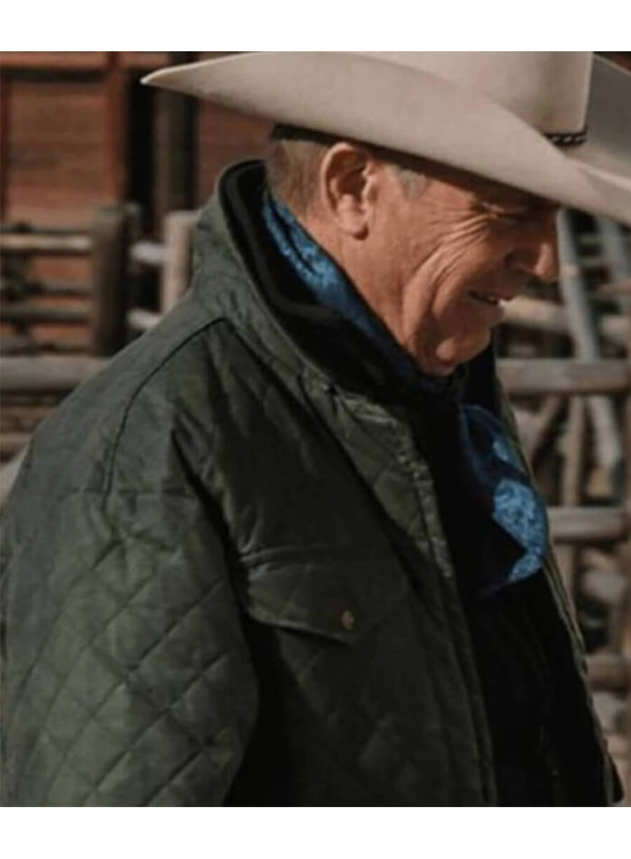 John Dutton Yellowstone Green Quilted Jacket