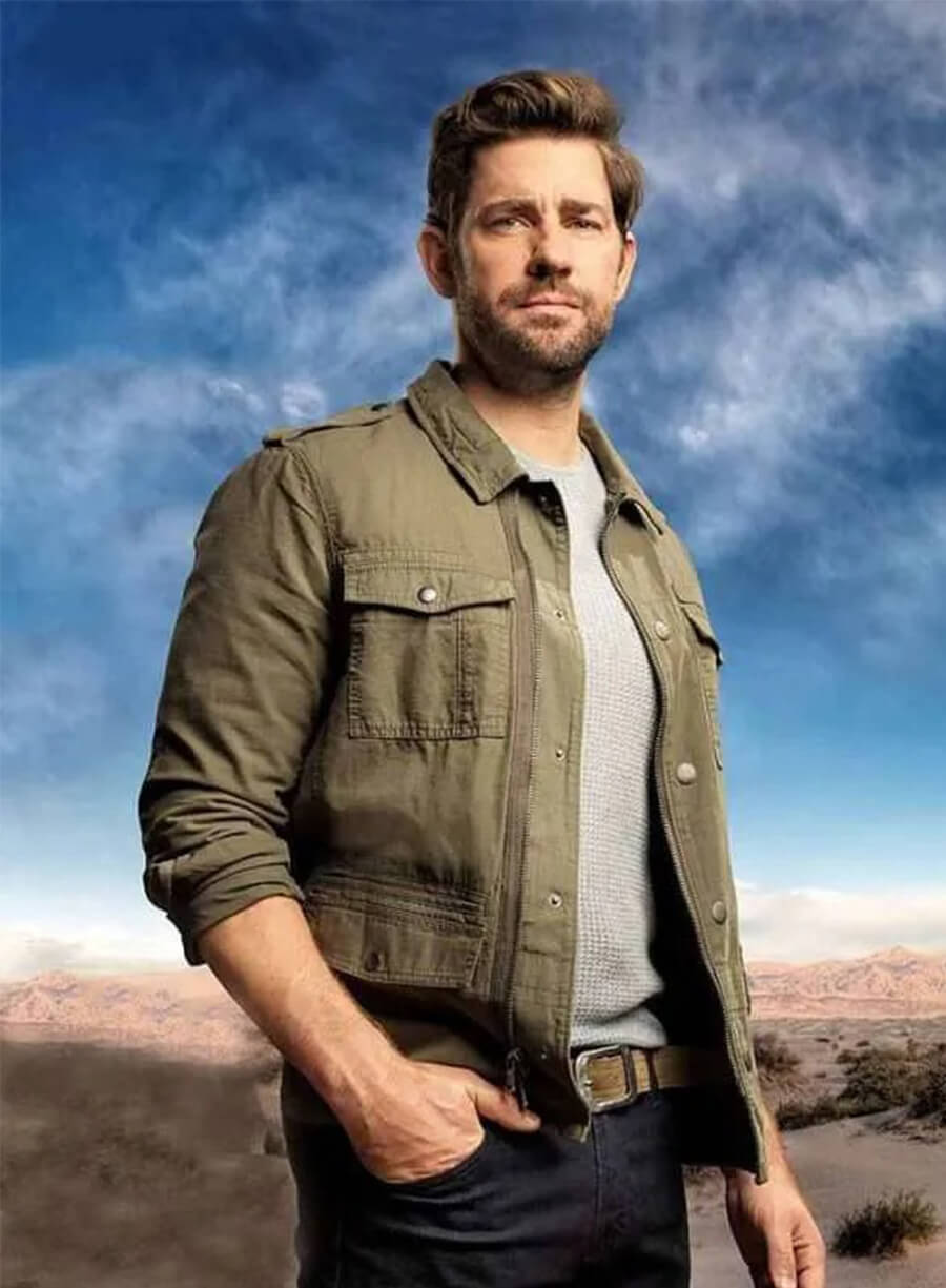John Krasinski Tom Clancy’s Jack Ryan Green Cotton Jacket