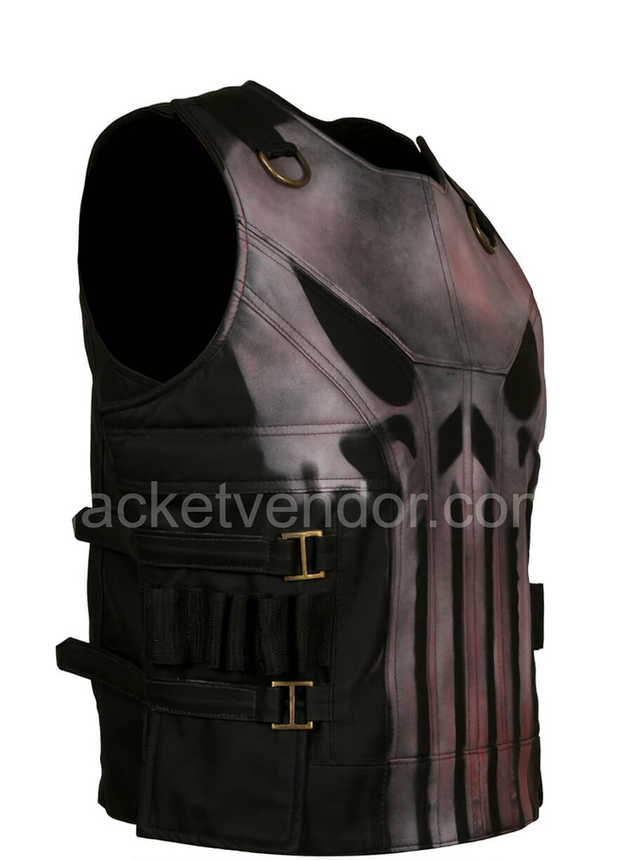 Jon Bernthal Punisher S02 Frank Castle Leather Vest