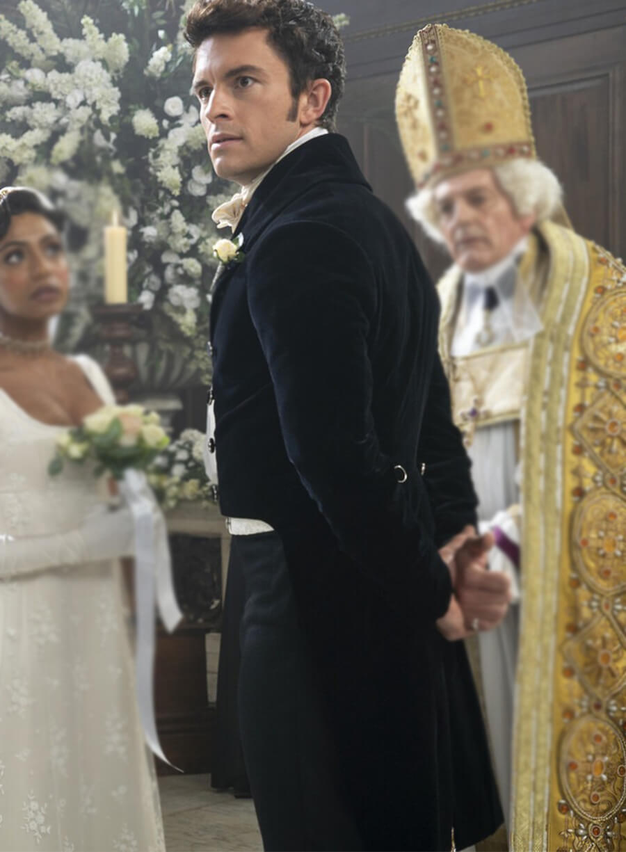 Jonathan Bailey Bridgerton Lord Anthony Black Tailcoat