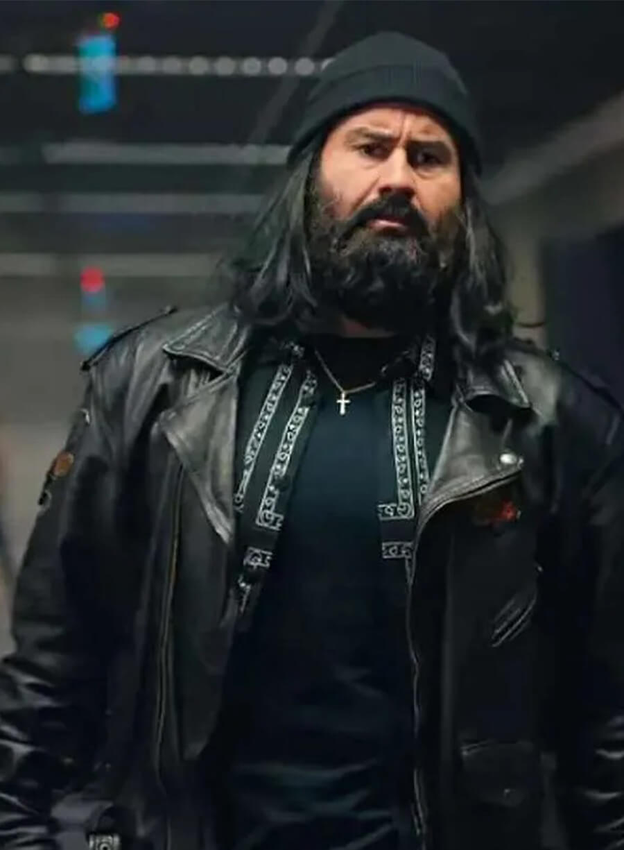 José Barros Sixty Minutes 2024 Rico Black Leather Fringe Jacket