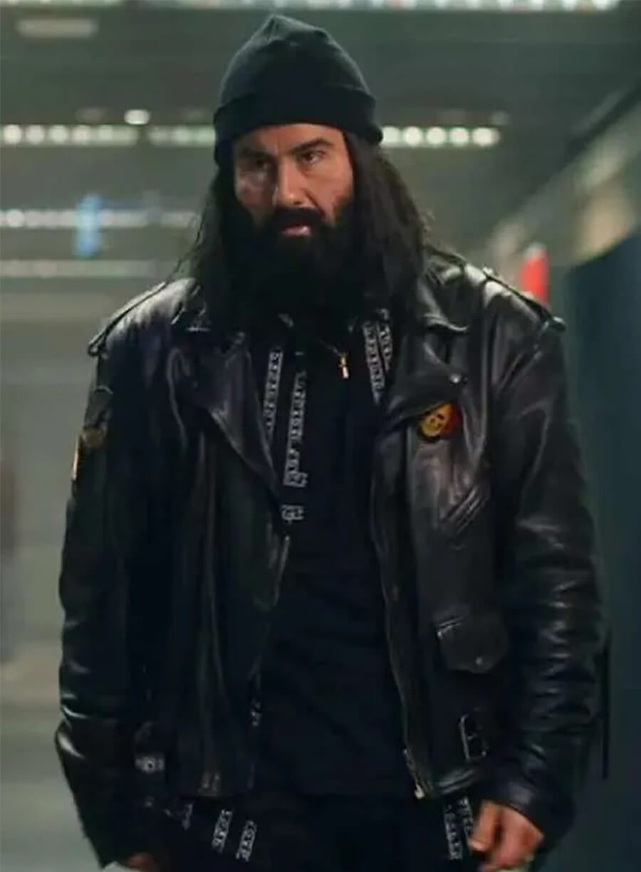 José Barros Sixty Minutes 2024 Rico Black Leather Fringe Jacket