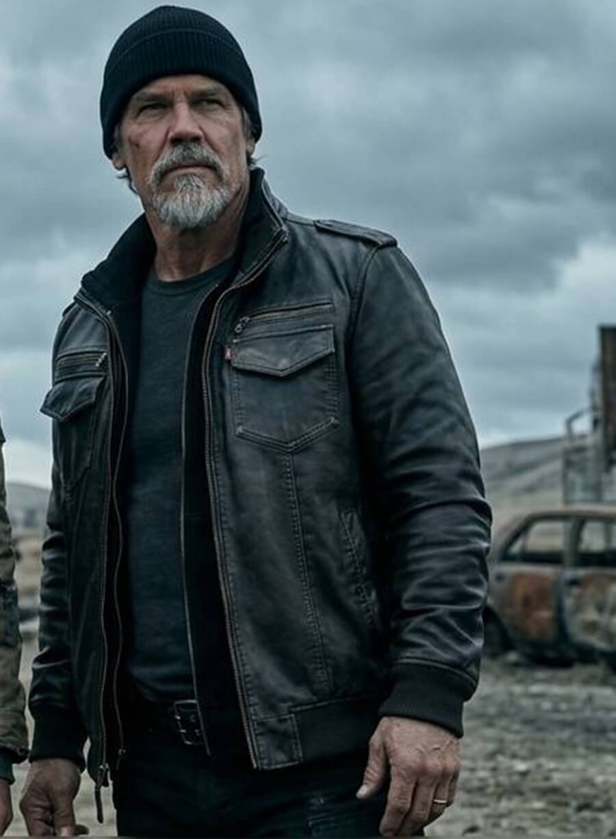 Josh Brolin The Dog Stars 2026 Bangley Leather Jacket