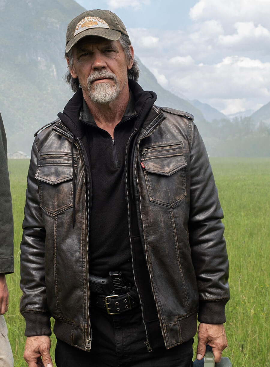 Josh Brolin The Dog Stars 2026 Bangley Leather Jacket