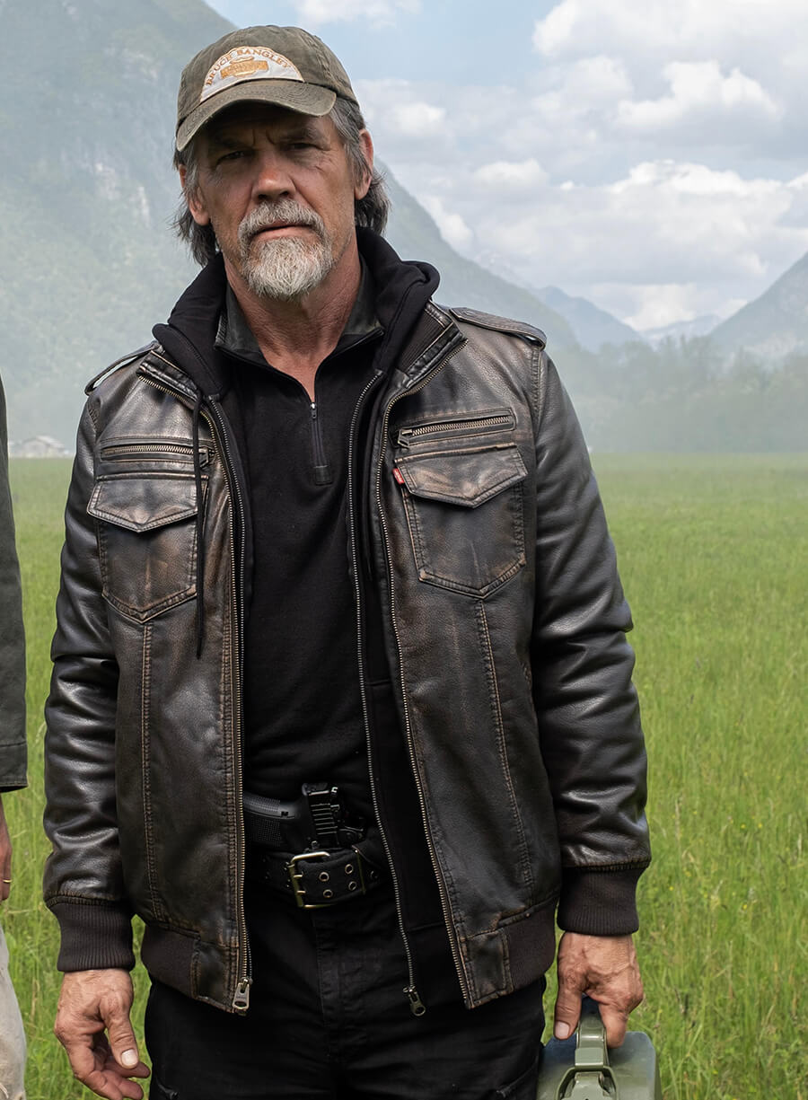 Josh Brolin The Dog Stars 2026 Bangley Leather Jacket