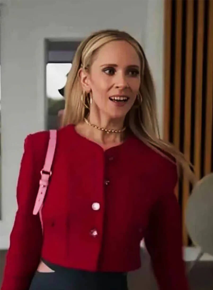 Juno Temple Ted Lasso S03 Keeley Jones Red Jacket