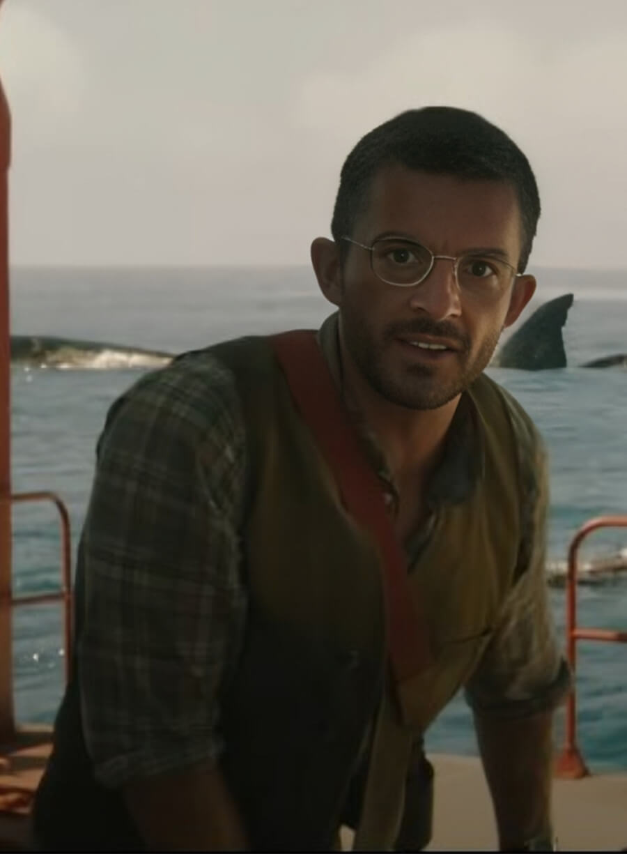Jurassic World Rebirth Jonathan Bailey Dr. Henry Brown Vest