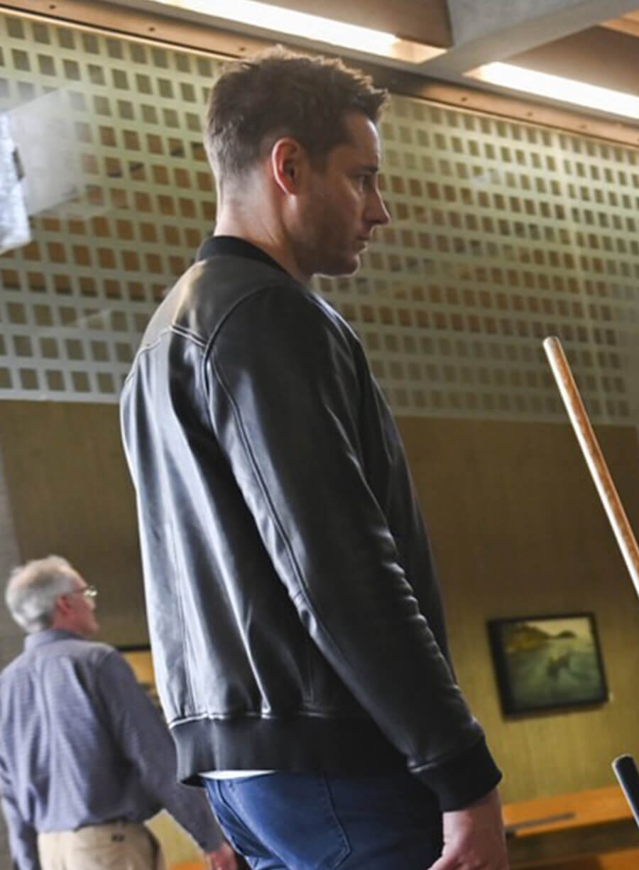 Justin Hartley Tracker Colter Shaw Bomber Leather Jacket