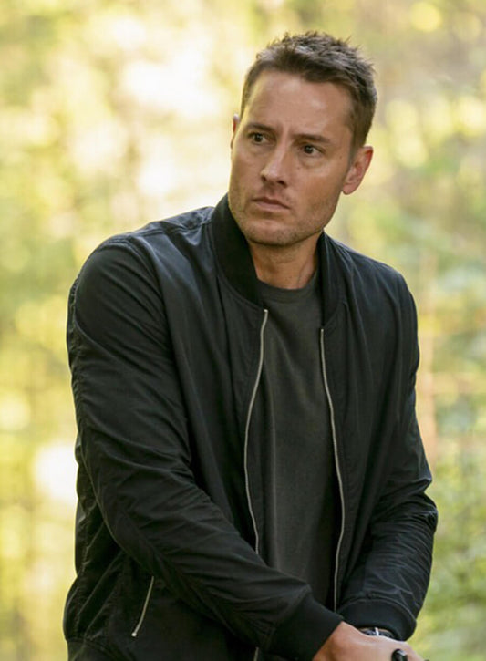 Justin Hartley Tracker Colter Shaw S01 Black Bomber Jacket 