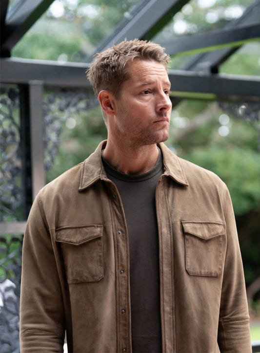 Justin Hartley Tracker Colter Shaw S03 Brown Suede Jacket