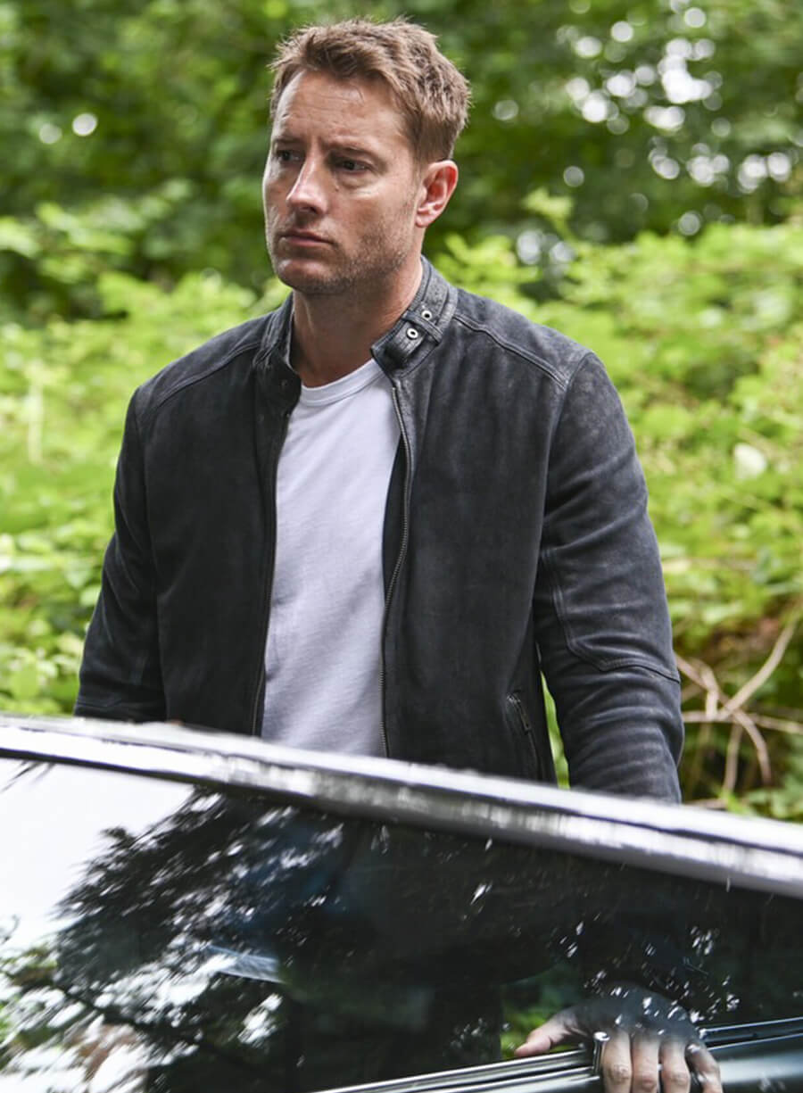 Justin Hartley Tracker S02 Colter Shaw Black Suede Jacket