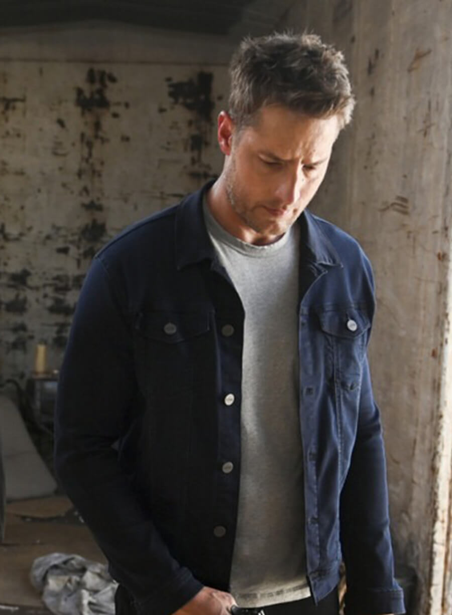 Justin Hartley Tracker S02 Colter Shaw Blue Denim Jacket