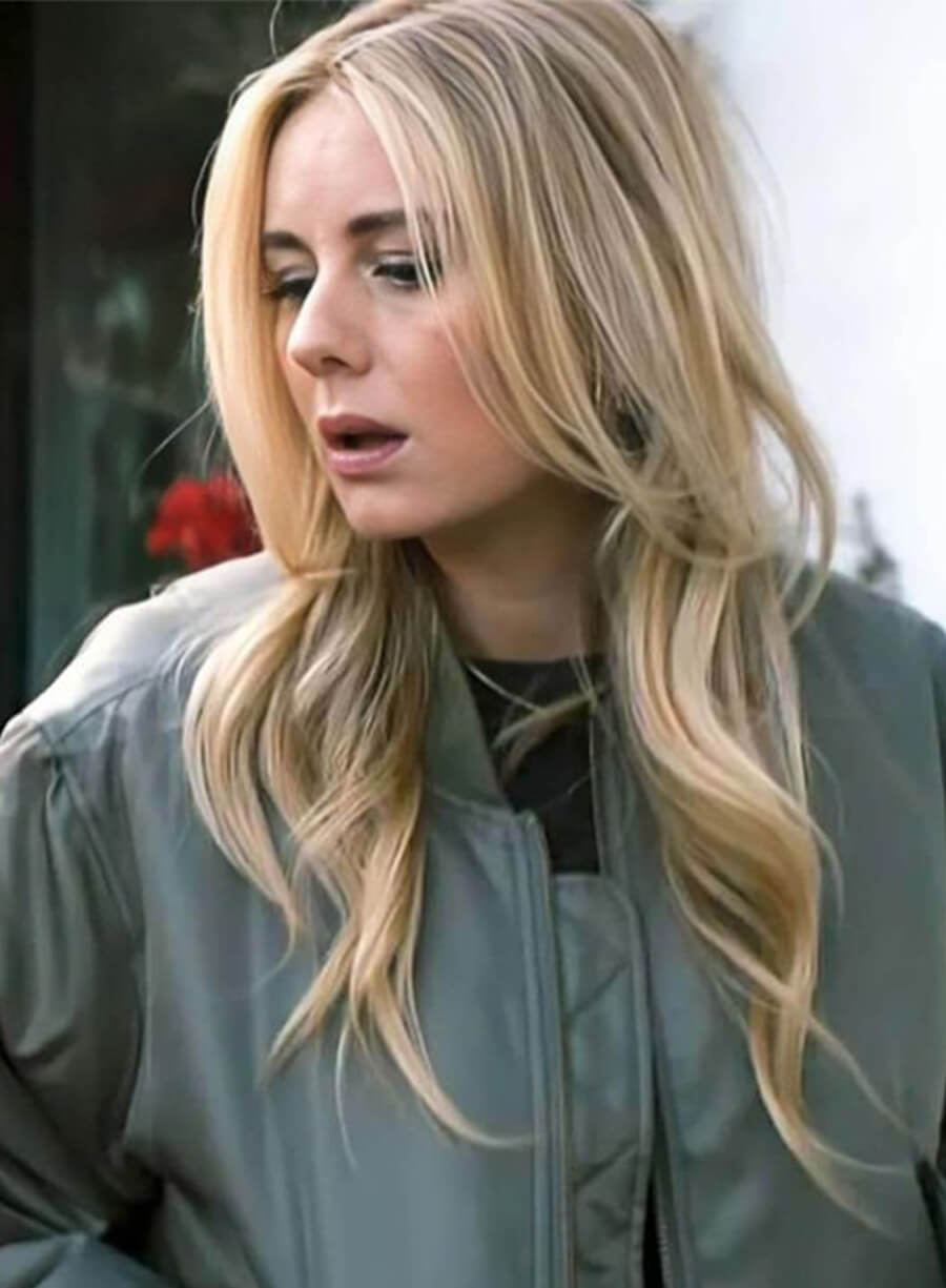 Justine Lupe Nobody Wants This Morgan Green Bomber Jacket