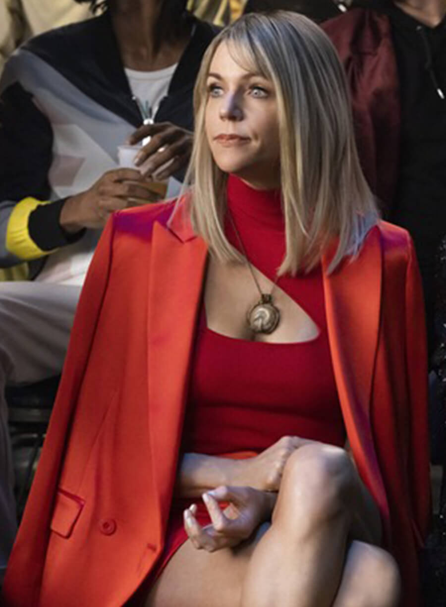 Kaitlin Olson Hacks Dj Vance Jr Orange Blazer