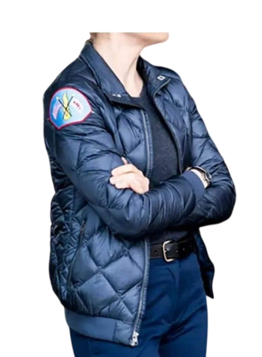 Kara Killmer Sylvie Brett Chicago Fire Black Jacket