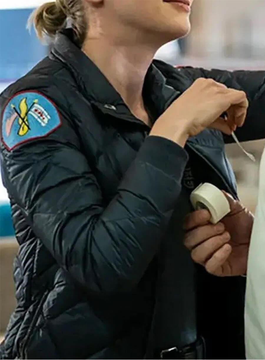 Kara Killmer Sylvie Brett Chicago Fire Black Jacket