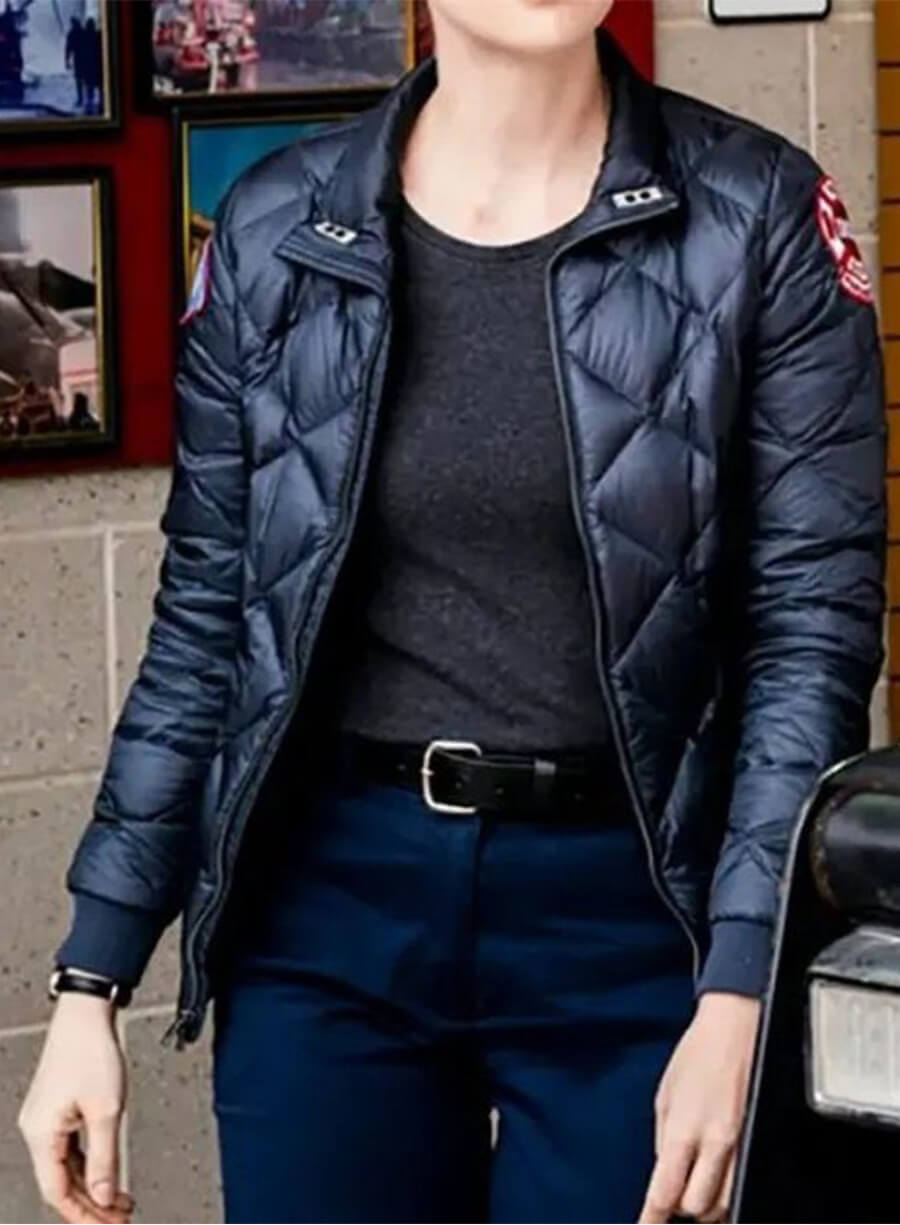 Kara Killmer Sylvie Brett Chicago Fire Black Jacket