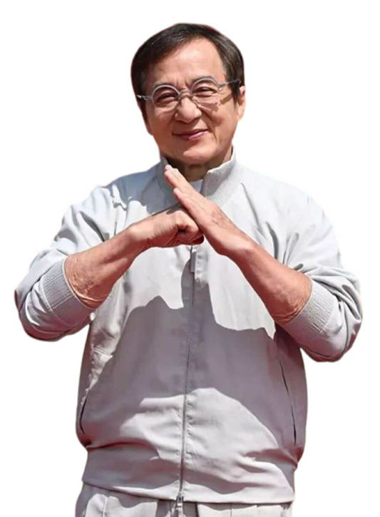 Karate Kid Legends 2025 Jackie Chan Grey Bomber Jacket
