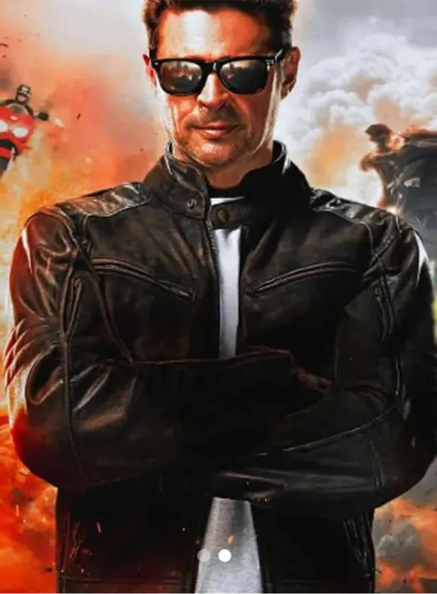 Karl Urban Mortal Kombat II 2025 Johnny Cage Leather Jacket