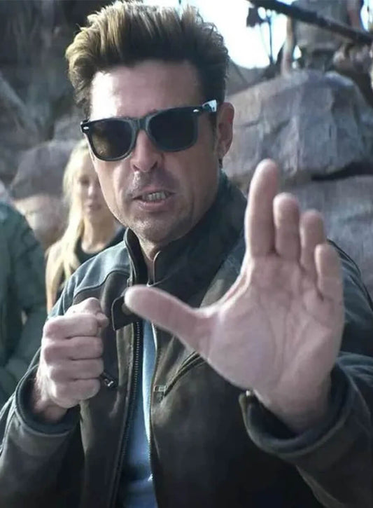 Karl Urban Mortal Kombat II 2025 Johnny Cage Leather Jacket